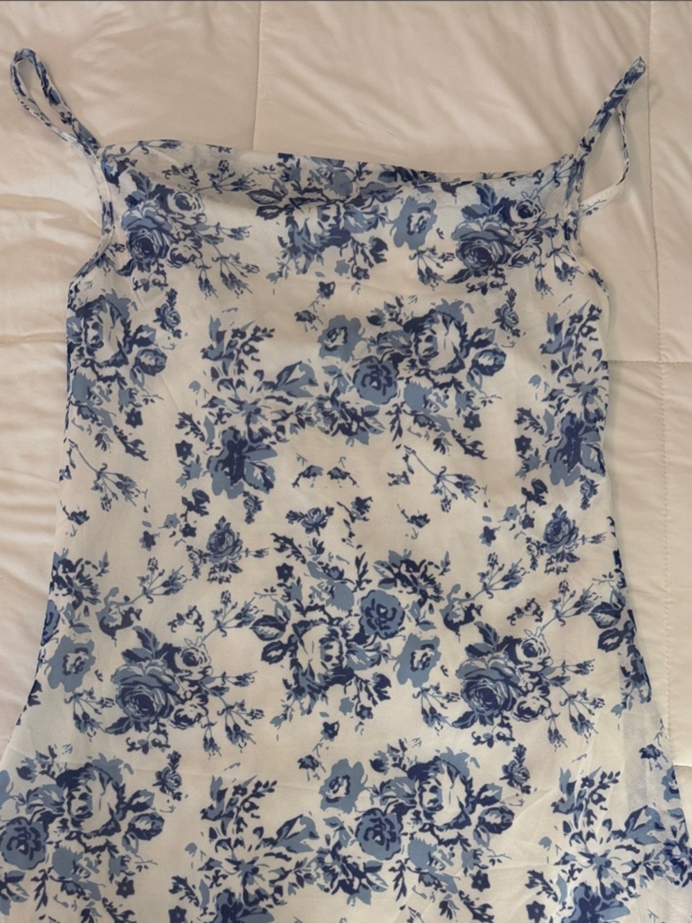 Blue Floral Slip Dress - Youth Summer Dress